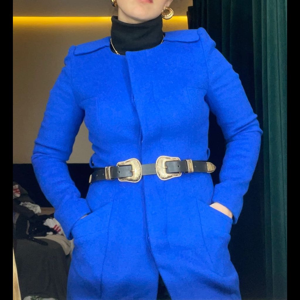 Blue Fitted Coat