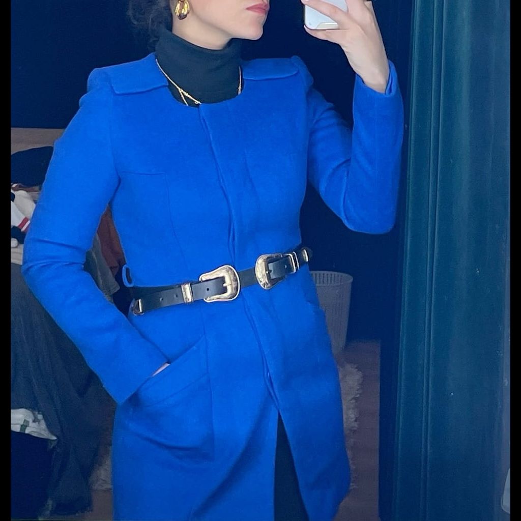 Blue Fitted Coat