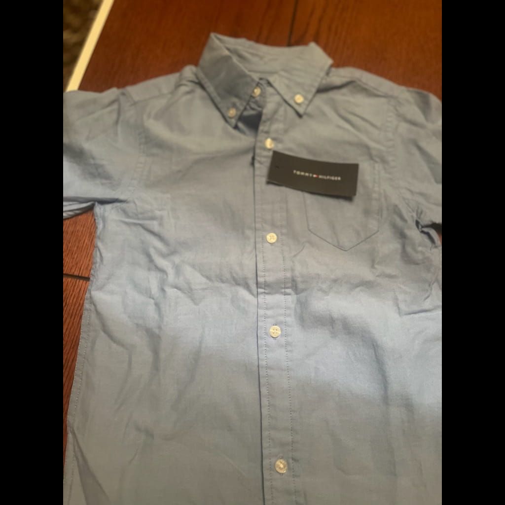 Tommy Hilfiger Boys Shirt (Navy Blue Chemise) 4-5 yrs size Boys