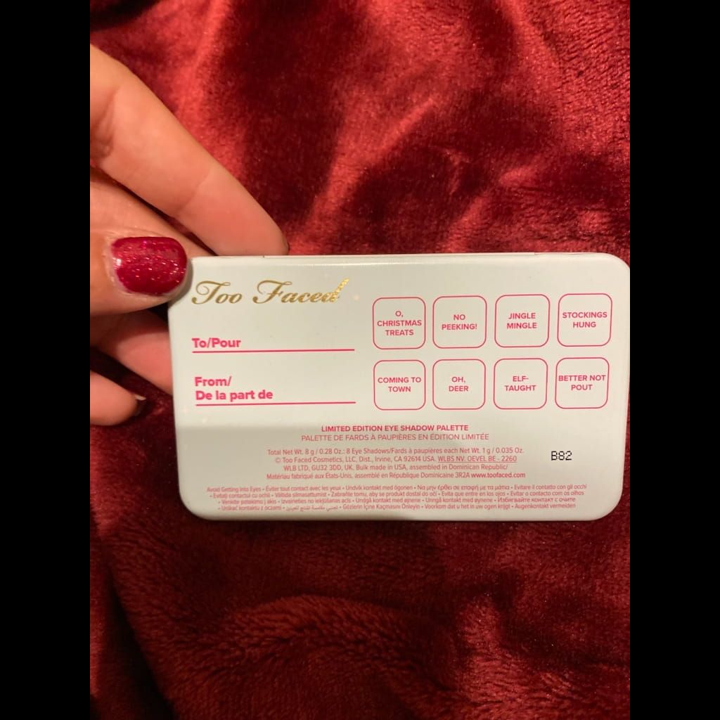 Too Faced limited edition eyeshadow palette