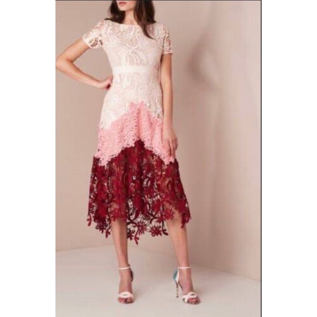 Floral Flowy Pink Dress from Maje