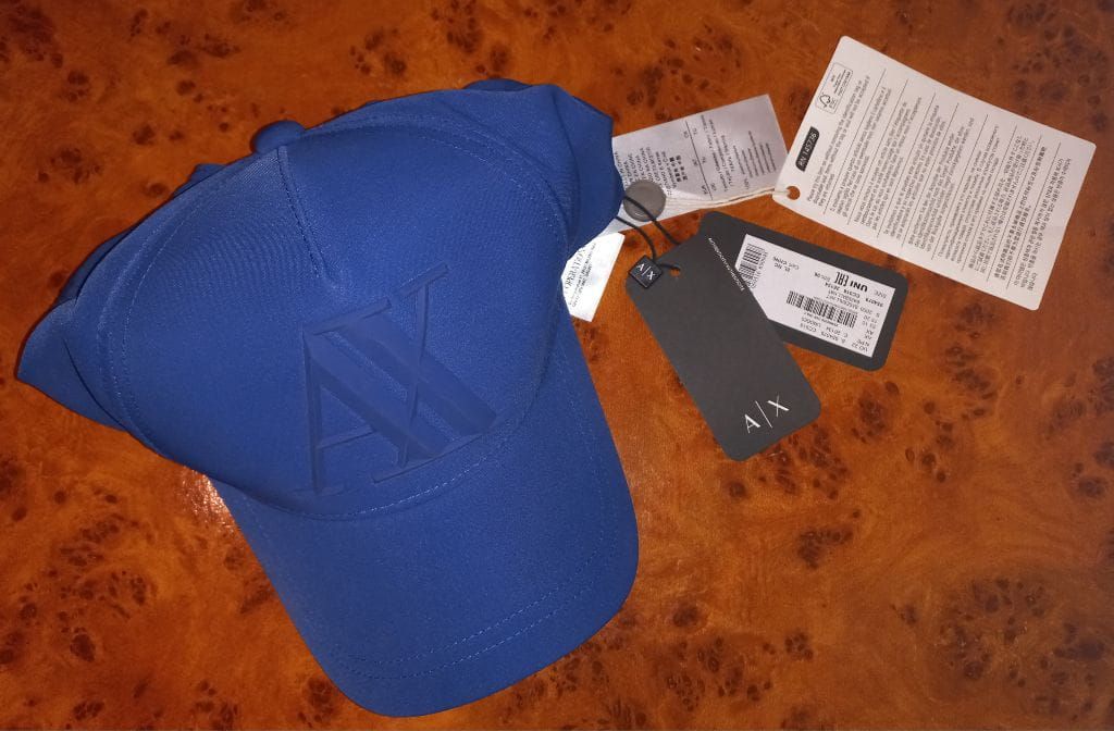 A|X ARMANI EXCHANGE 3D Rubber AX Logo Hat (Authentic with Tags)