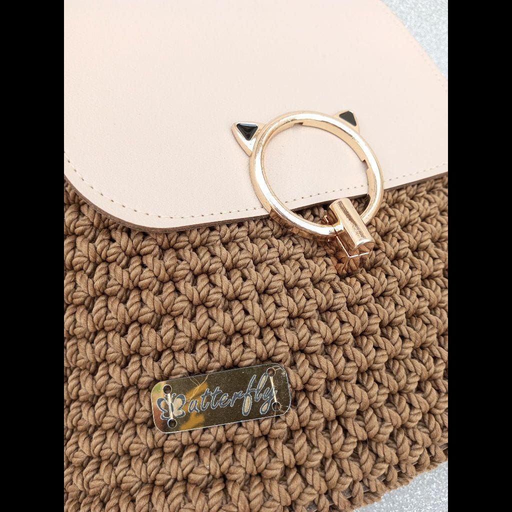 Butterfly crochet bag
