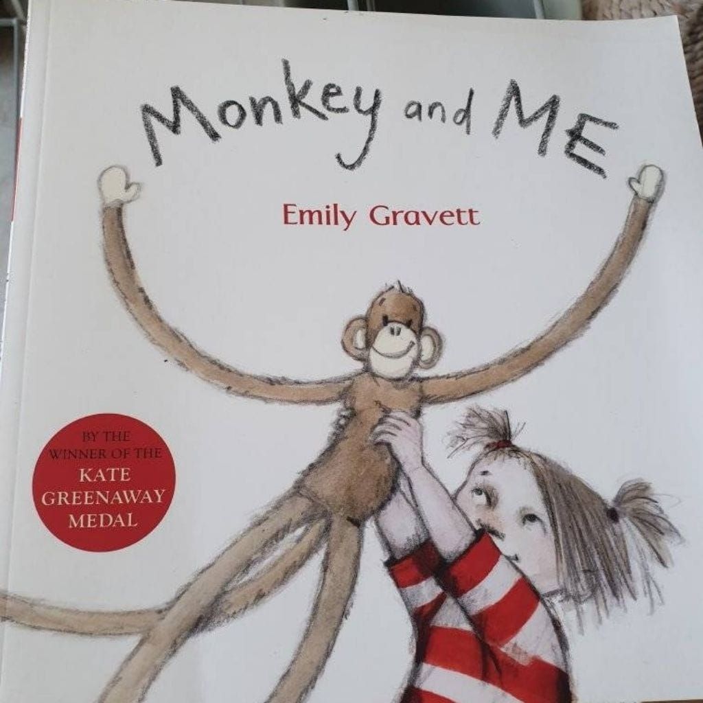 Monkey and me toddlers reading book