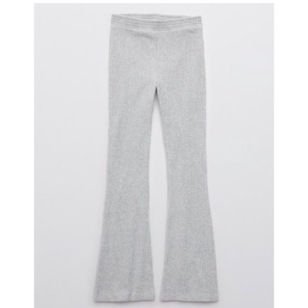 Aerie Groove on Velour high waisted flare pant