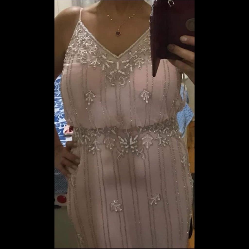 Embroidered gown size 18 UK