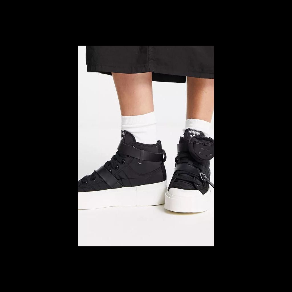 adidas Originals Nizza bonega trainers in black