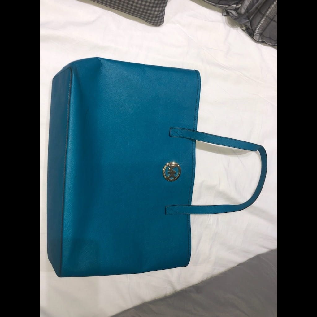 Blue Michael Kors bag