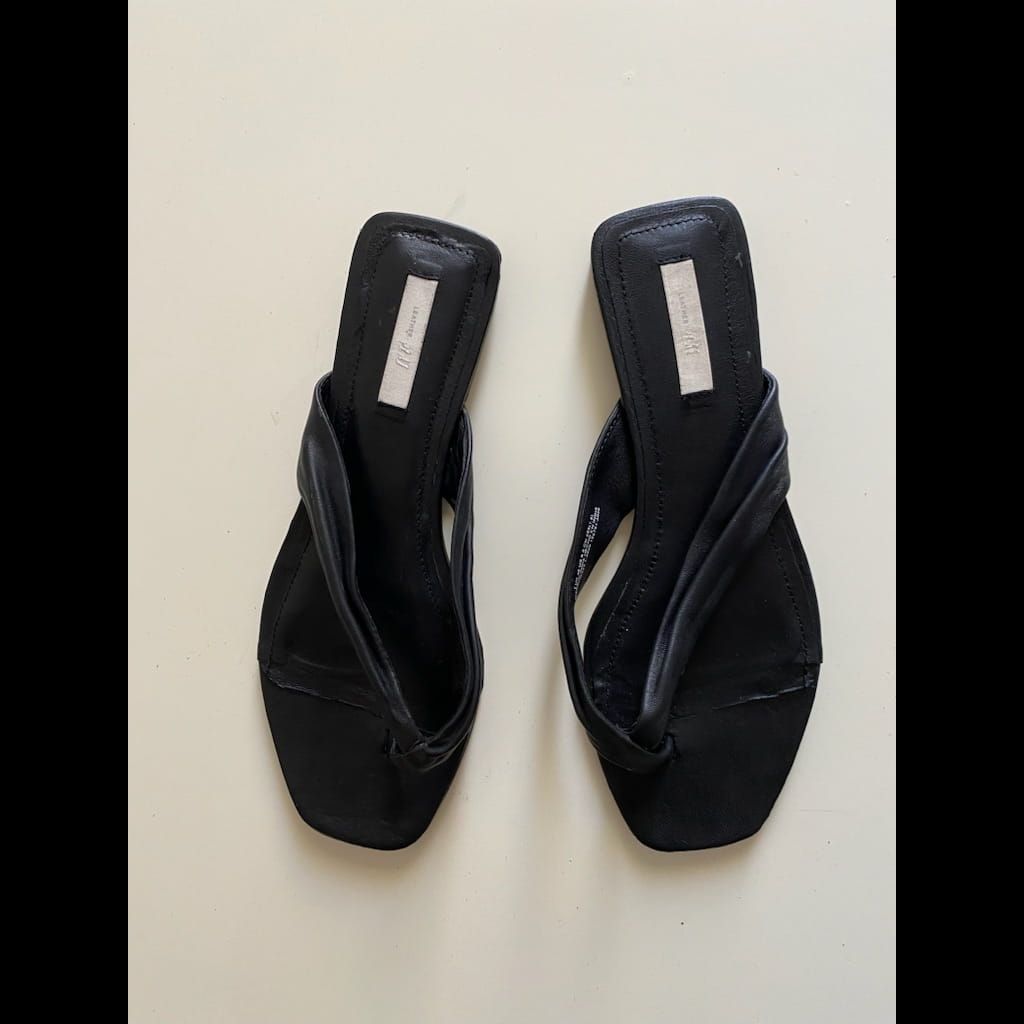Leather slippers H&M premium, size 40