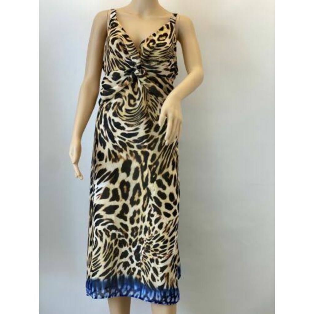 Marks and Spencers tiger chiffon dress