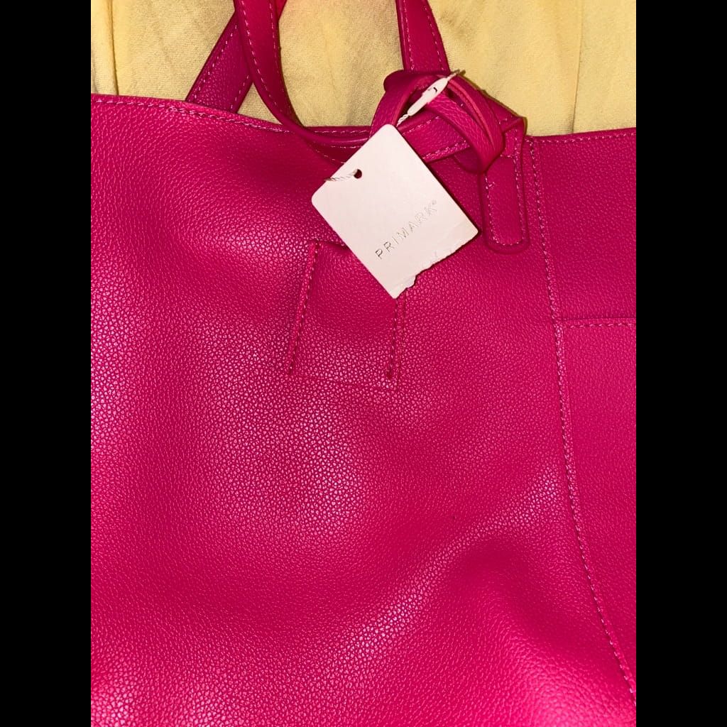 Primark hot pink soft big bag - all real photos