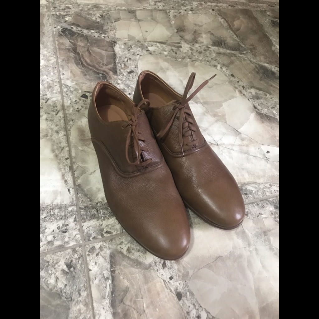 Clarks classic shoes natural leather