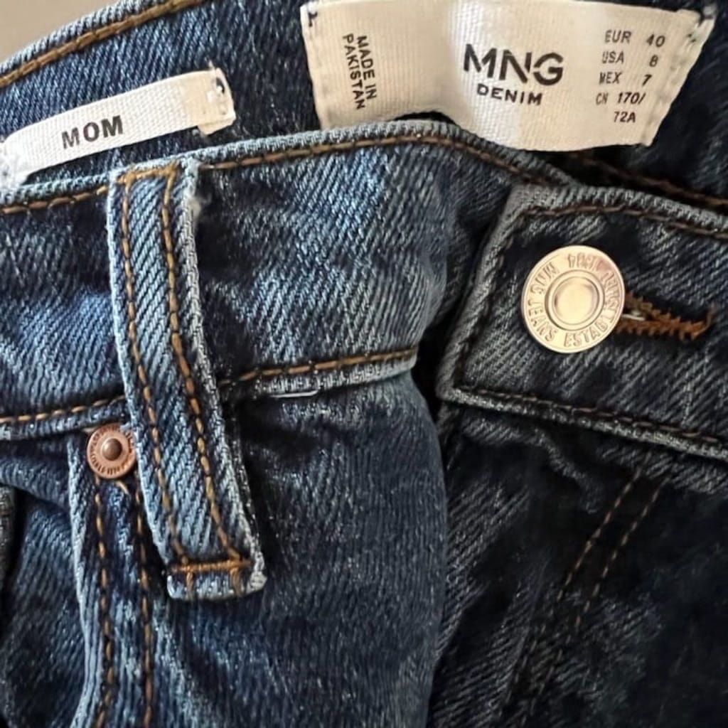 Mango Jeans, Blue/Mom Fit, 40