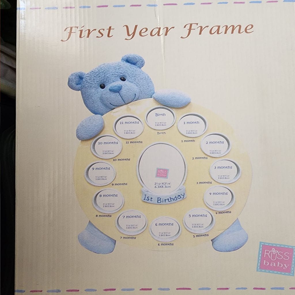 First Year Boy Bear Baby Frame By Russ Baby