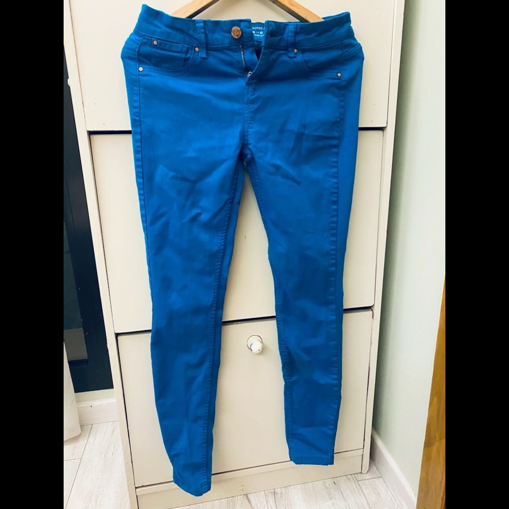 electric blue jeggings