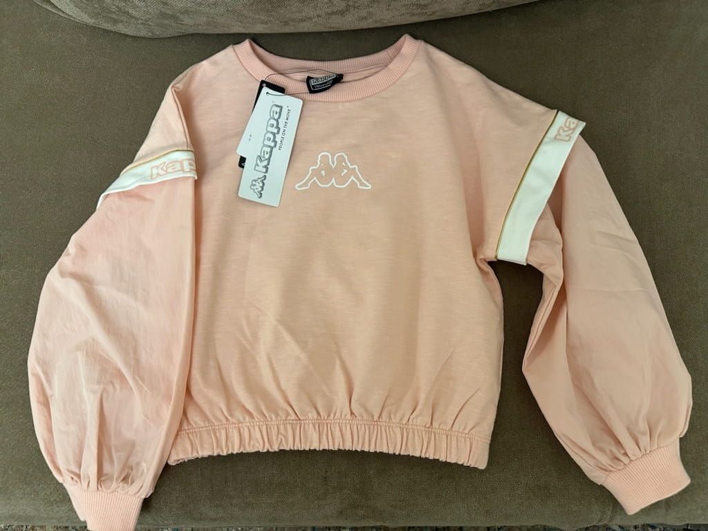 Kappa girls crop sweatshirt light pink