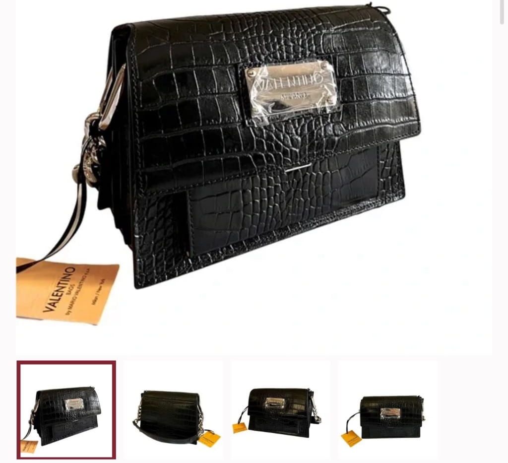 Valentino black leather bag