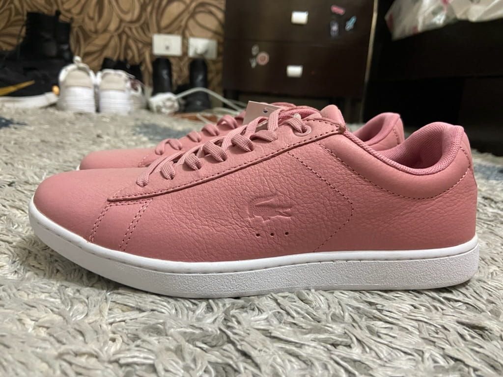 Lacoste sneakers (size: 38/color: salmon pink)