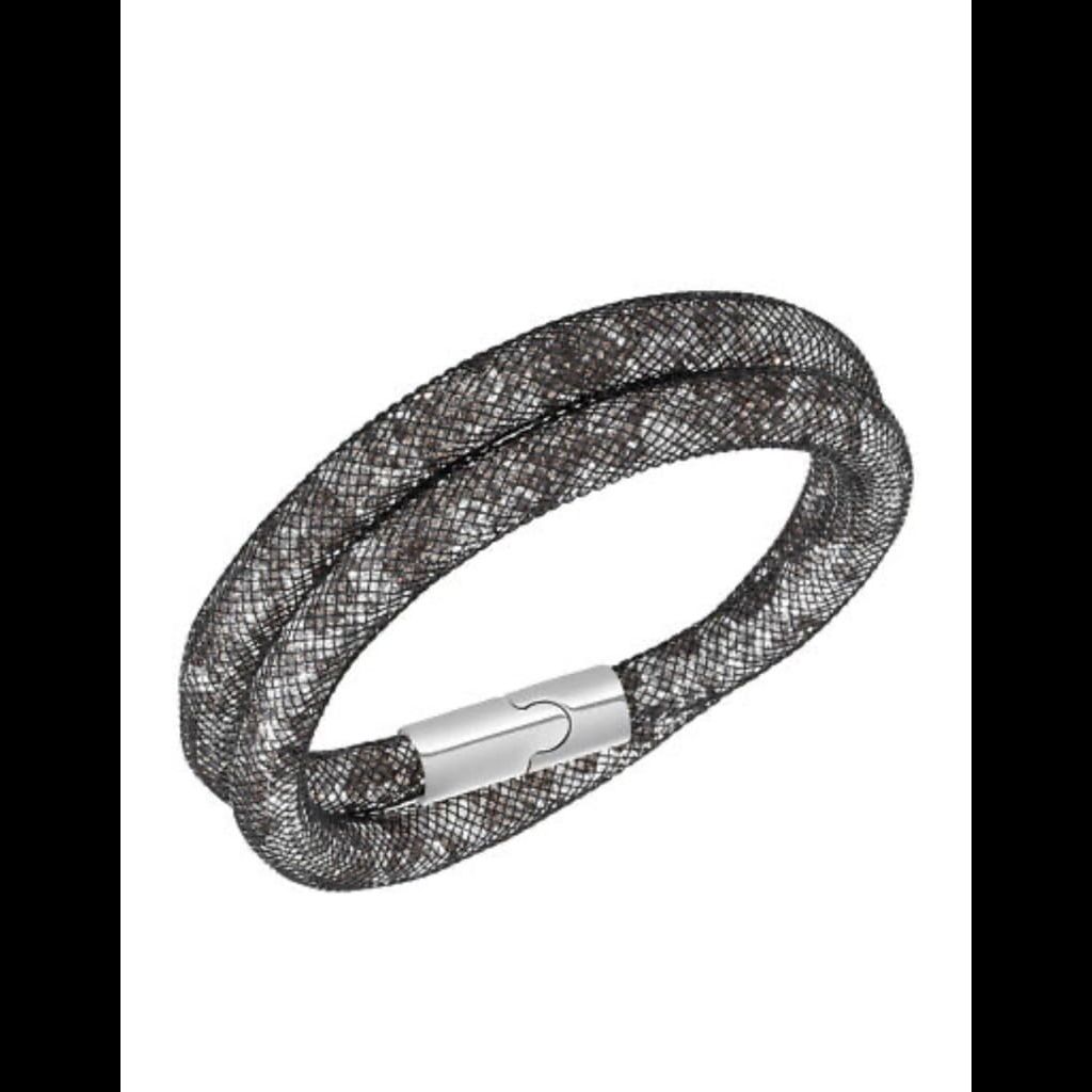 Swarovski Clear Crystal Grey Bracelet STARDUST Double