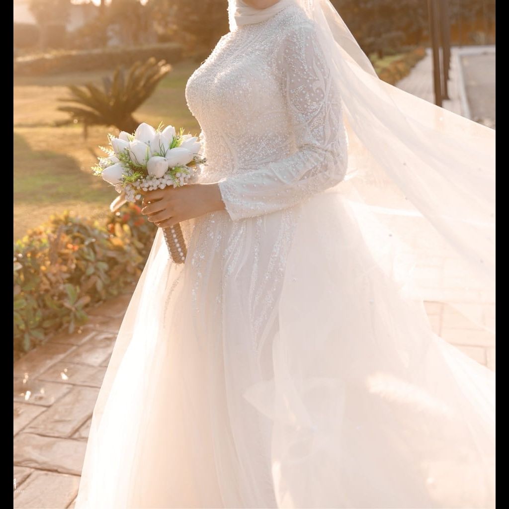 Hijabi wedding dress