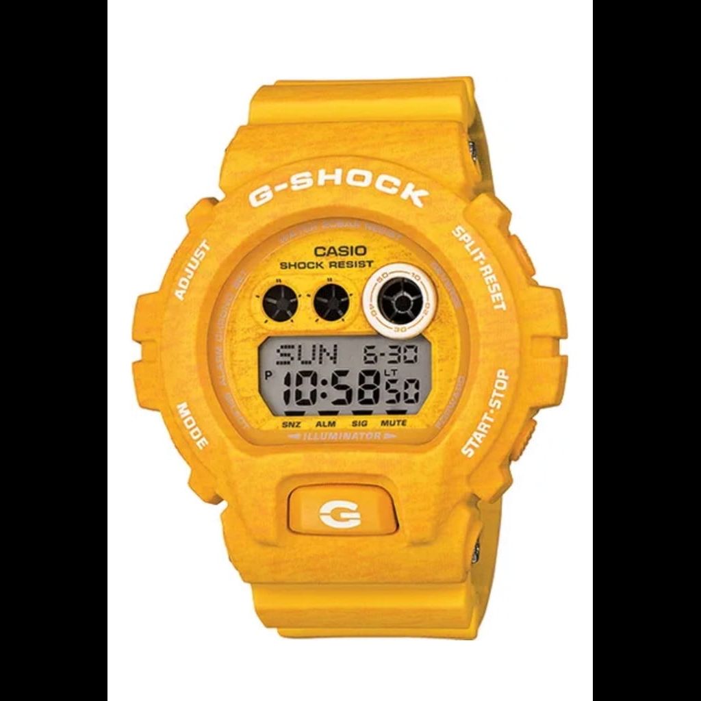 Yellow Casio G-Shock Heathered 6900 Series Watch GDX6900HT