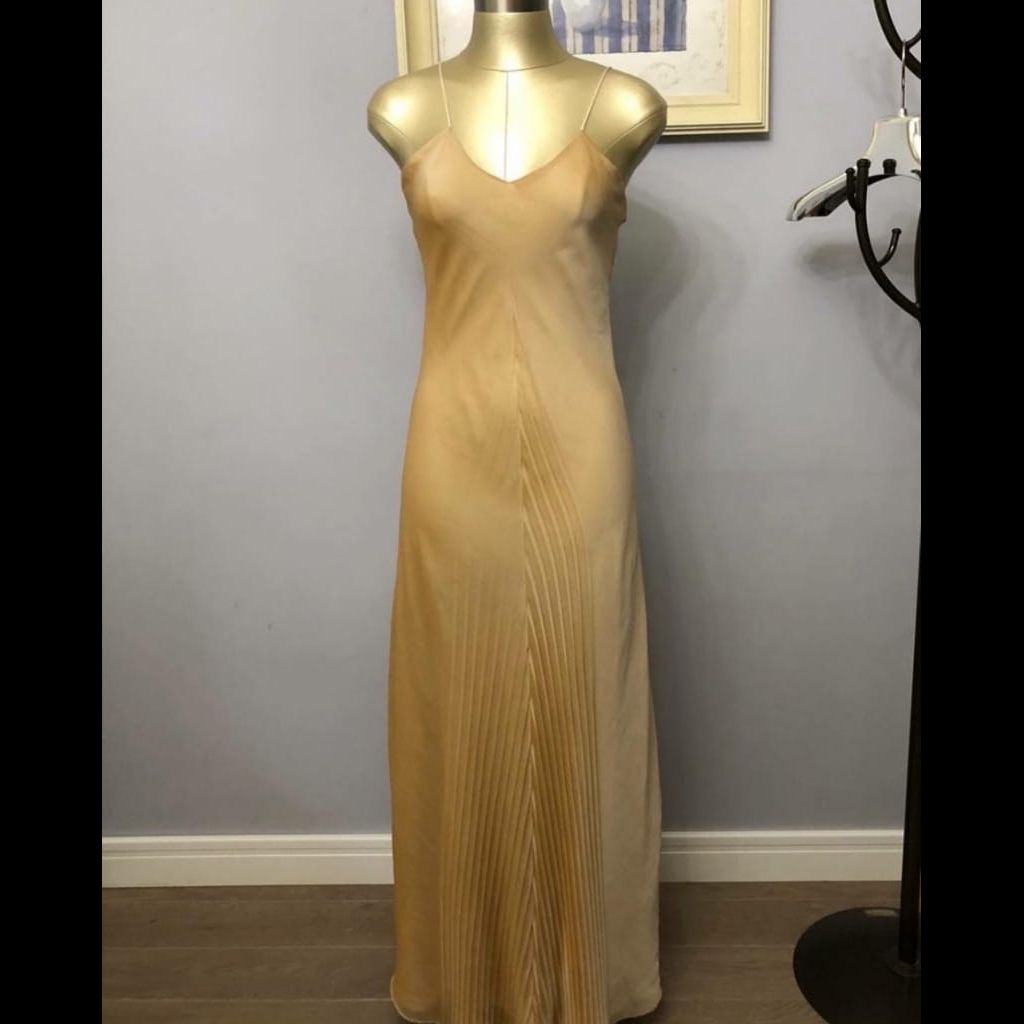 Jeff Gallano vintage evening two-layer dress