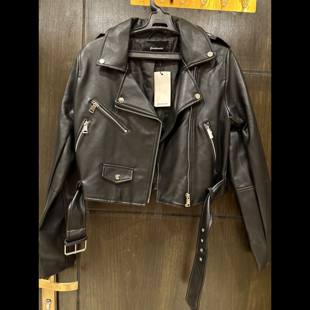 Stradivarius leather jacket