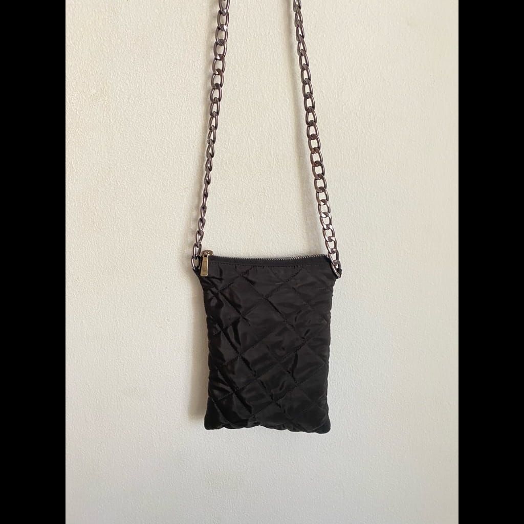 Black cross chain small bag