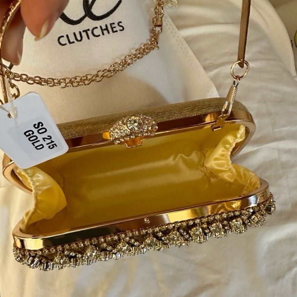 Gold clutch