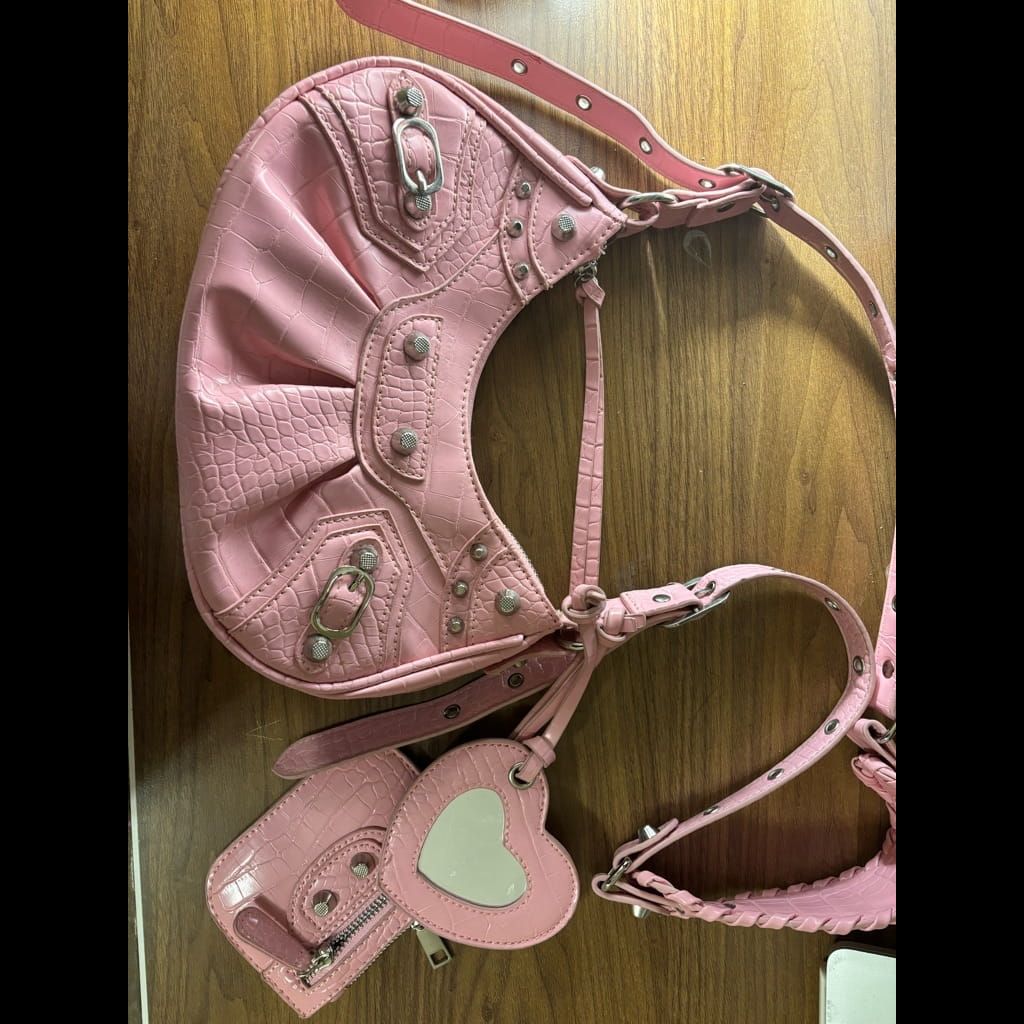Pink balenciaga bag